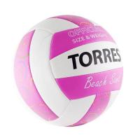 Мяч в/б TORRES Beach Sand Pink, р.5, синт. кожа